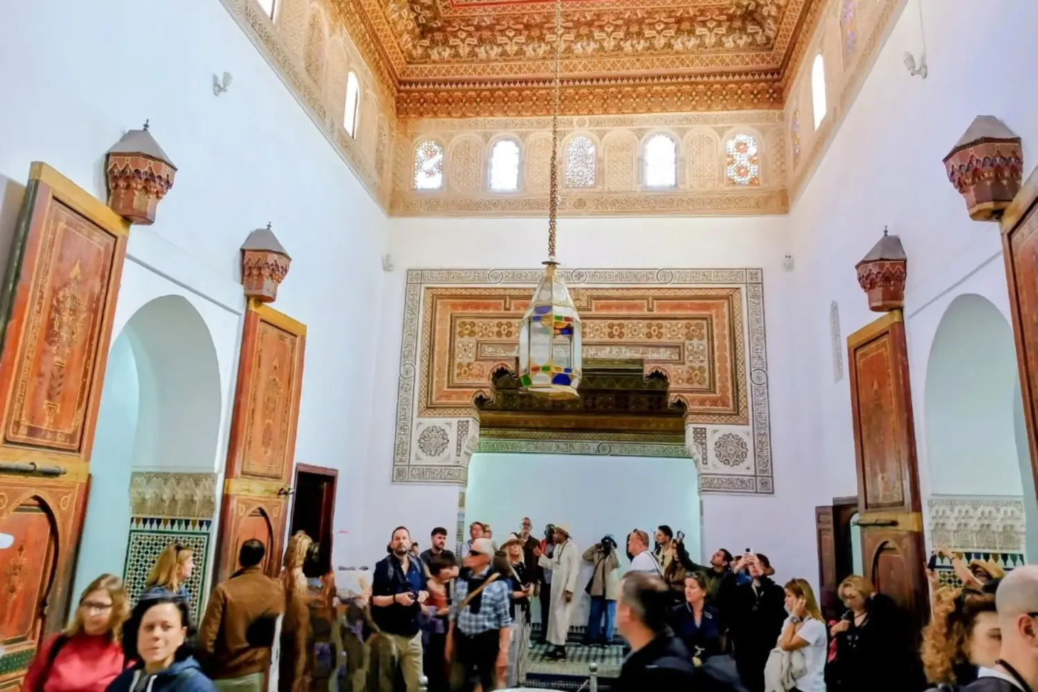 Bahia Palace Marrakech interior architecture and courtyard during 10 Day Private Morocco Tour from Casablancar
