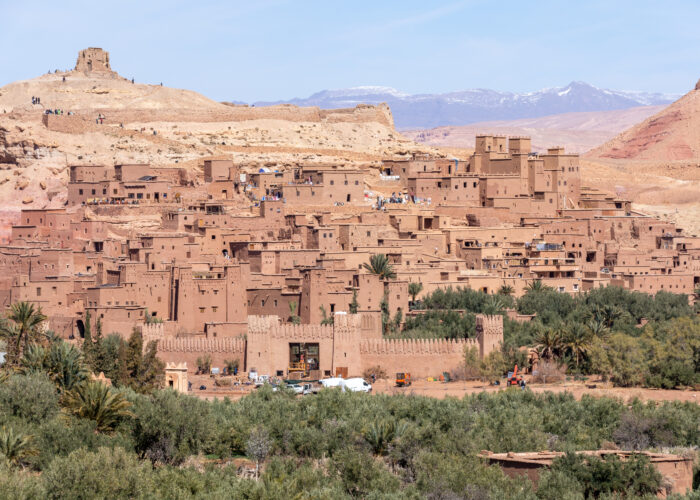 Day Trip from Marrakech to Ait Ben Haddou – panoramic view of High Atlas Mountains