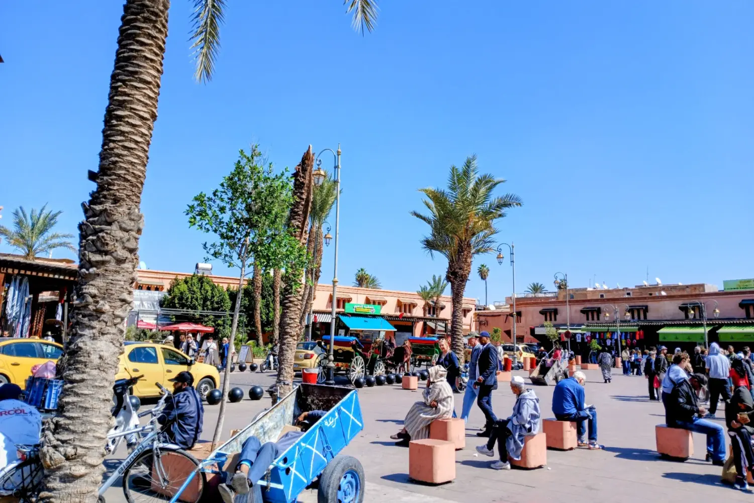 Jewish square Mellah Marrakech traditional market and daily life on 14 Day Jewish Heritage Tour in Morocco from Marrakech
