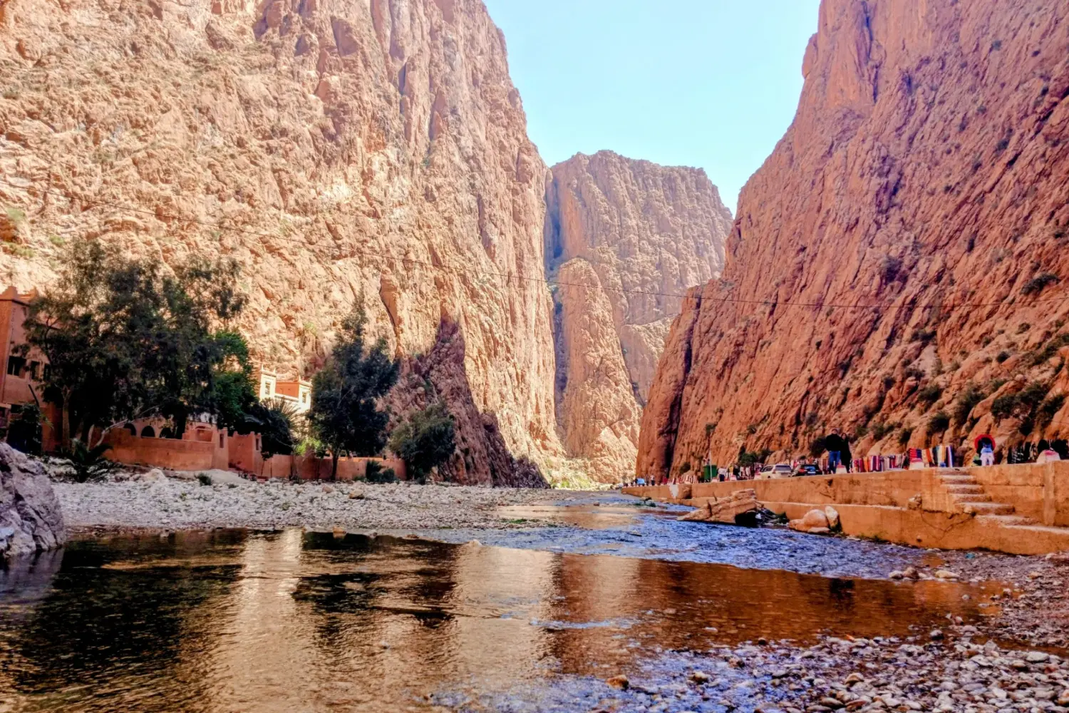 Todra Gorges canyon cliffs in Tinghir Morocco.