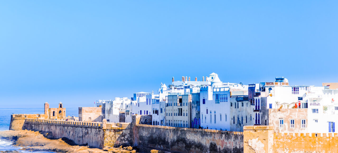 Aerial view of the old medina of Essaouira, Morocco