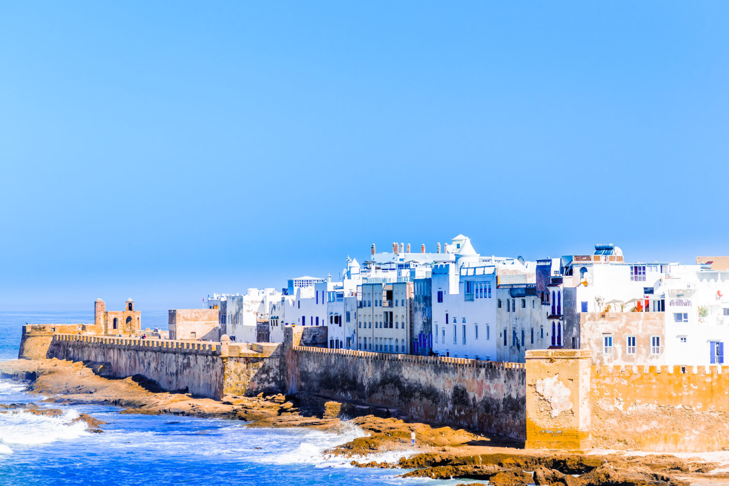 Aerial view of the old medina of Essaouira, Morocco