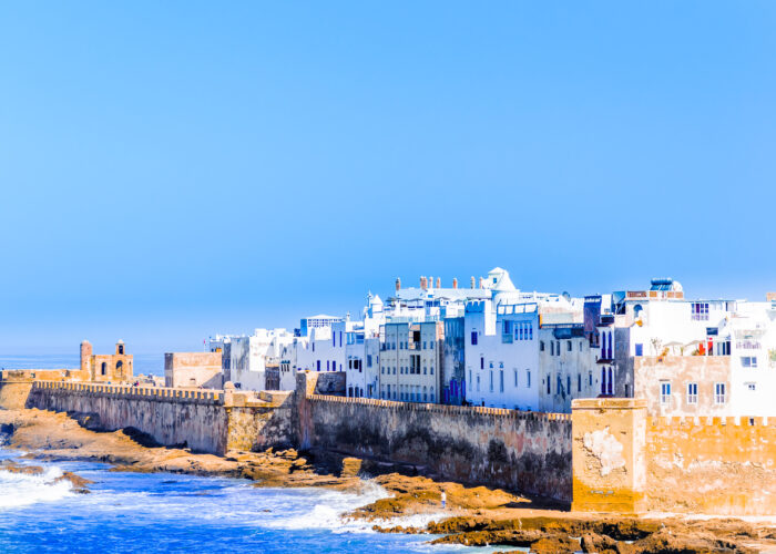Aerial view of the old medina of Essaouira, Morocco