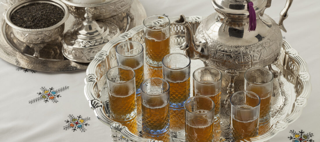 Traditional Moroccan mint tea