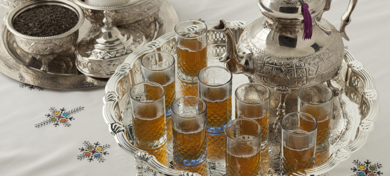 Traditional Moroccan mint tea