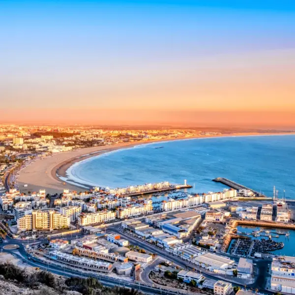 Agadir coastline sunset view Morocco Agadir day trip from Marrakech