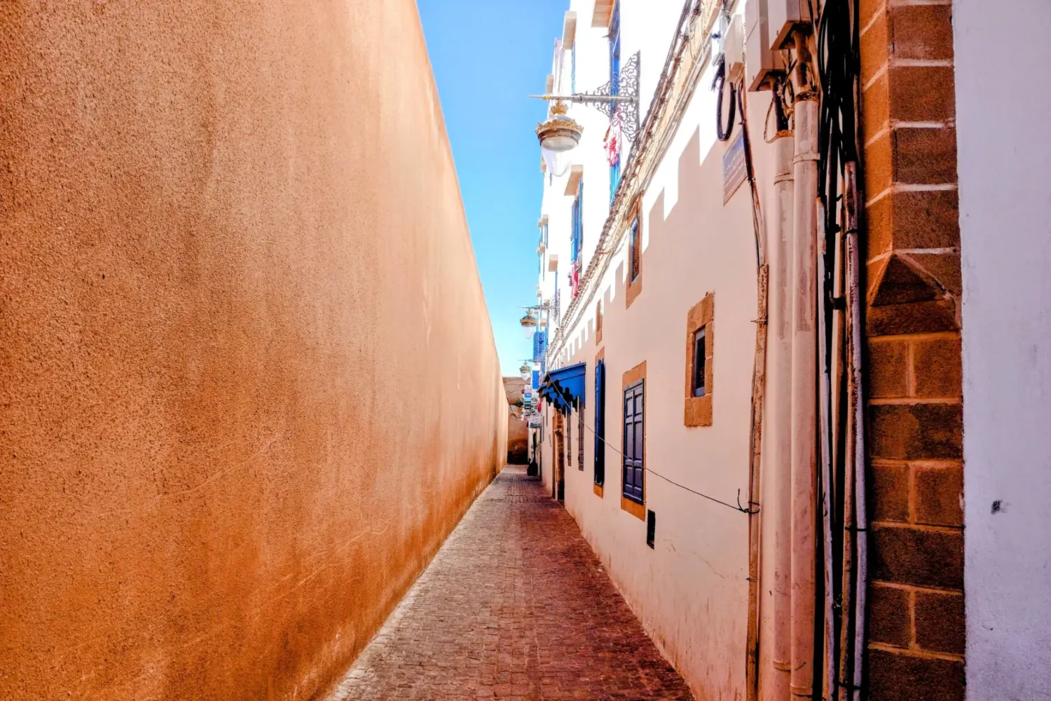 14 Day Jewish Heritage Tour in Morocco from Marrakech narrow street in Essaouira Medina Morocco