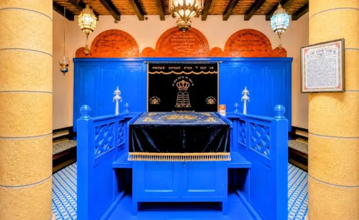 Rabbi Haim Pinto Synagogue in Essaouira, an important Jewish heritage site in Morocco