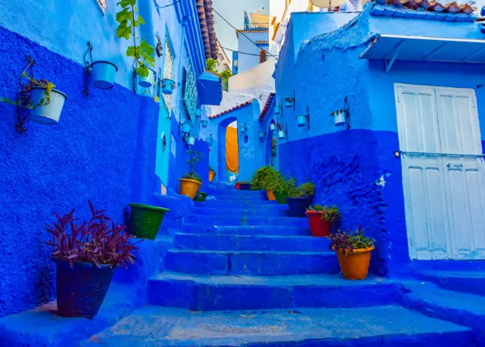 Blue streets of Chefchaouen for our newsletter