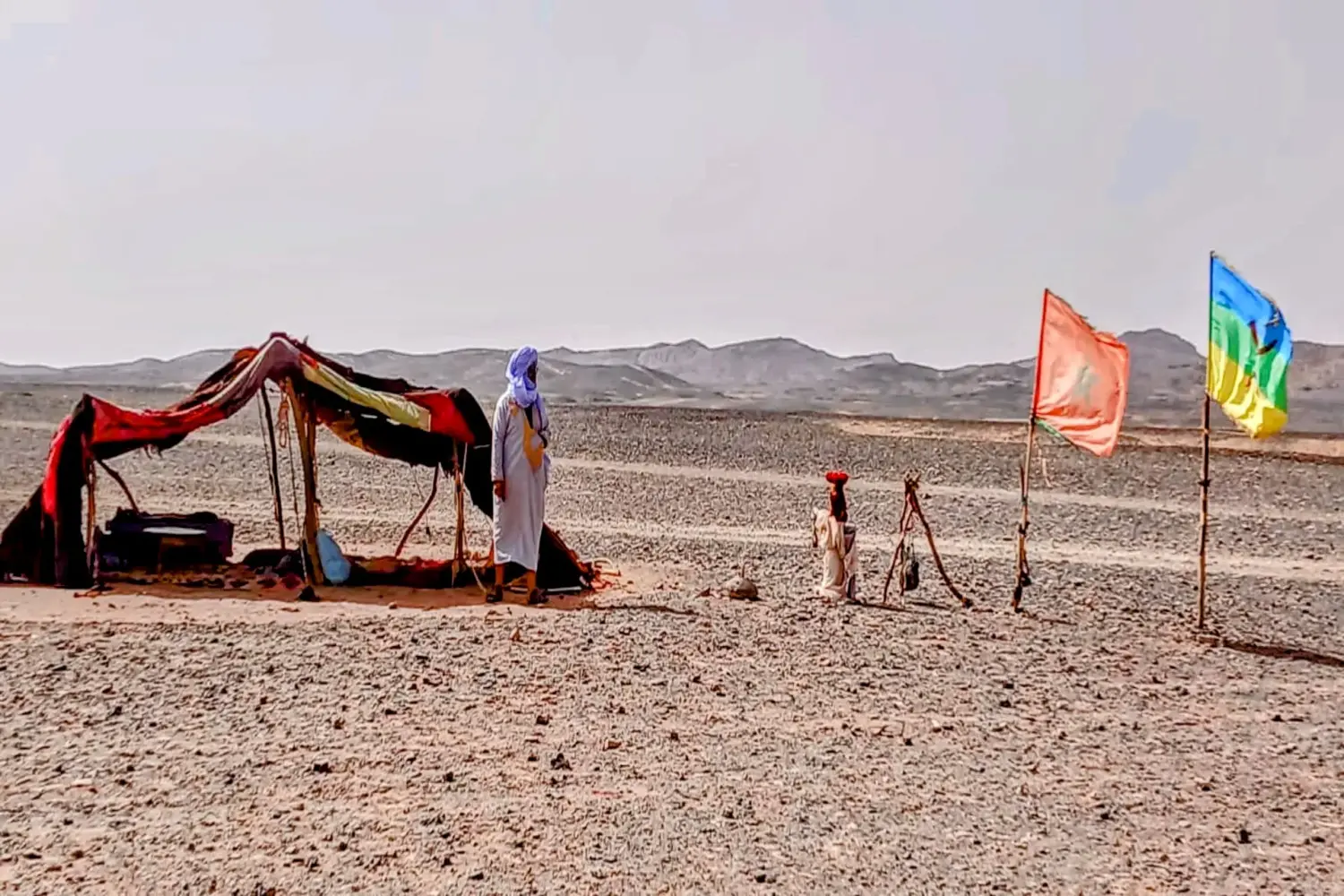 7 Day Private Sahara Tour from Marrakech to Fes nomad family traditional Berber tent Sahara Morocco