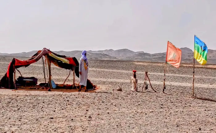 7 Day Private Sahara Tour from Marrakech to Fes nomad family traditional Berber tent Sahara Morocco