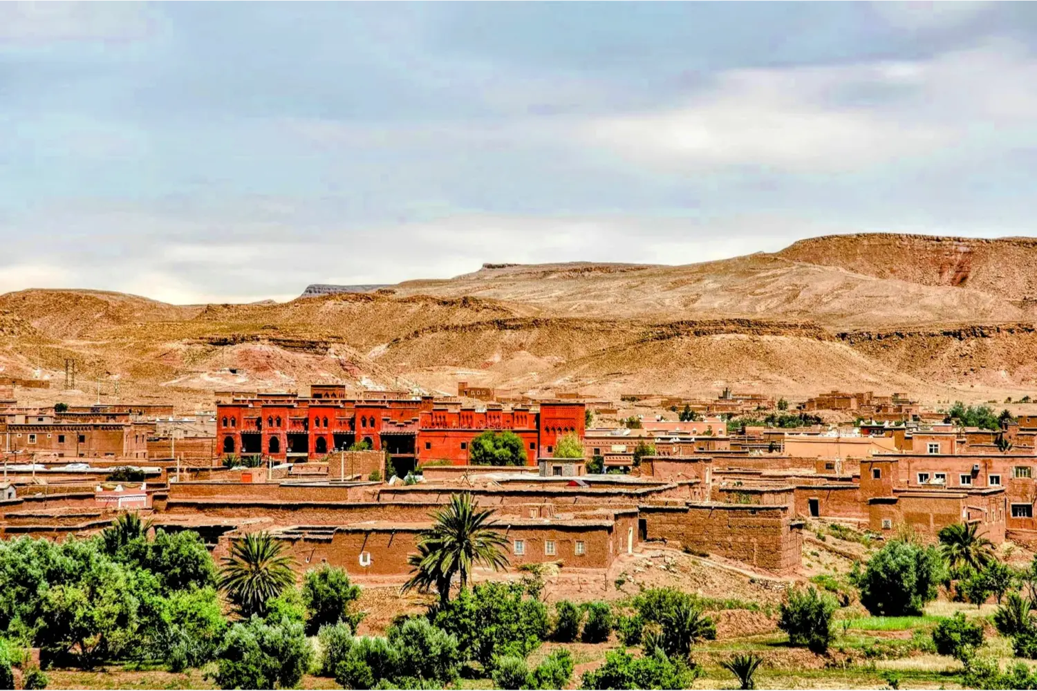 Rocky landscapes and villages along Draa Valley road Morocco 2 Day To Zagora From Marrakech