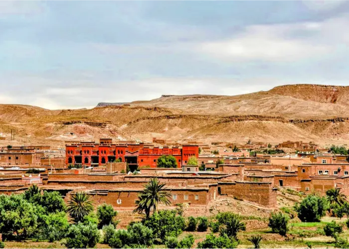 Rocky landscapes and villages along Draa Valley road Morocco 2 Day To Zagora From Marrakech