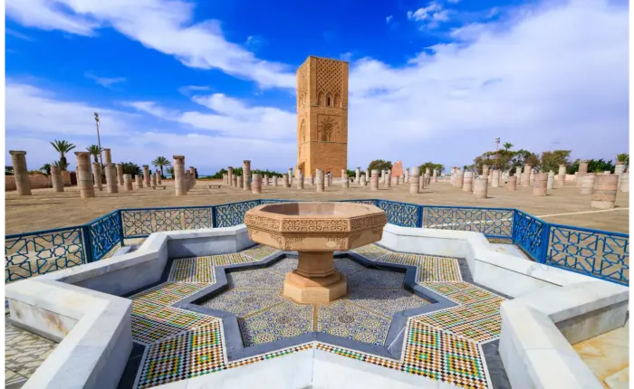 Hassan Tower in Rabat, a main stop on 12 Days Tour From Casablanca