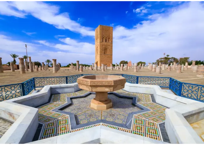 Hassan Tower in Rabat, a main stop on 12 Days Tour From Casablanca