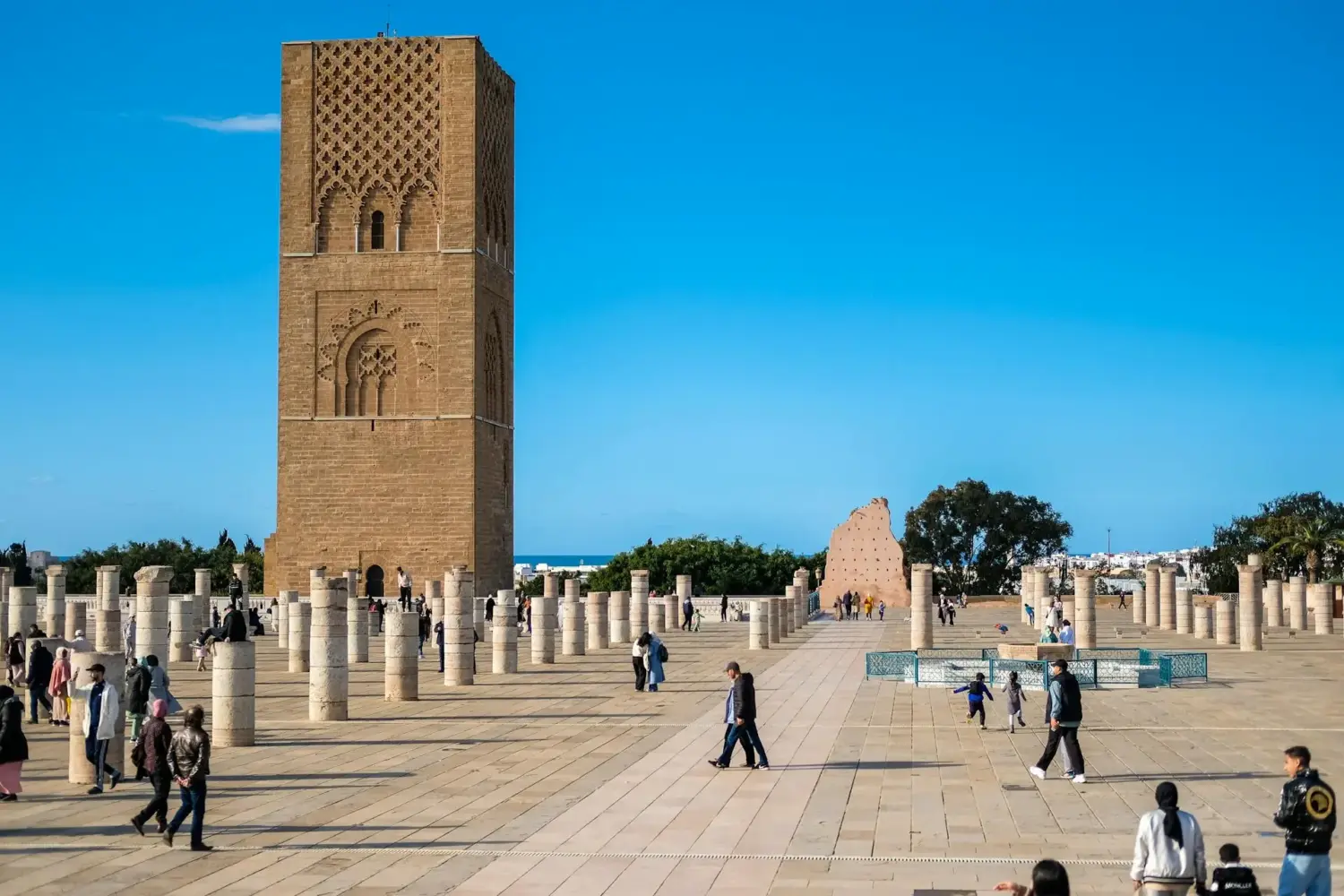 Hassan Tower Rabat Morocco landmark.