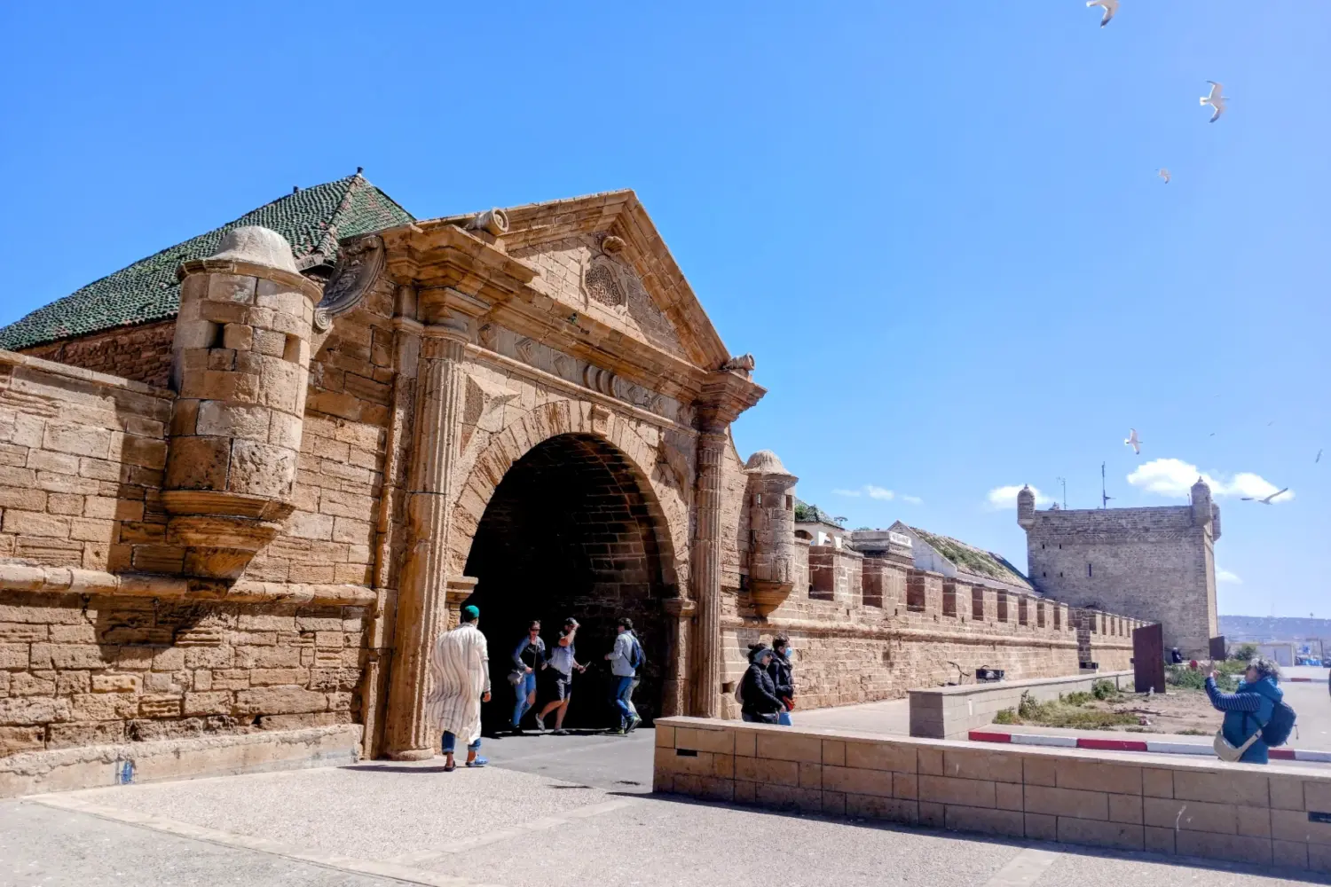 Essaouira old city gate and walls