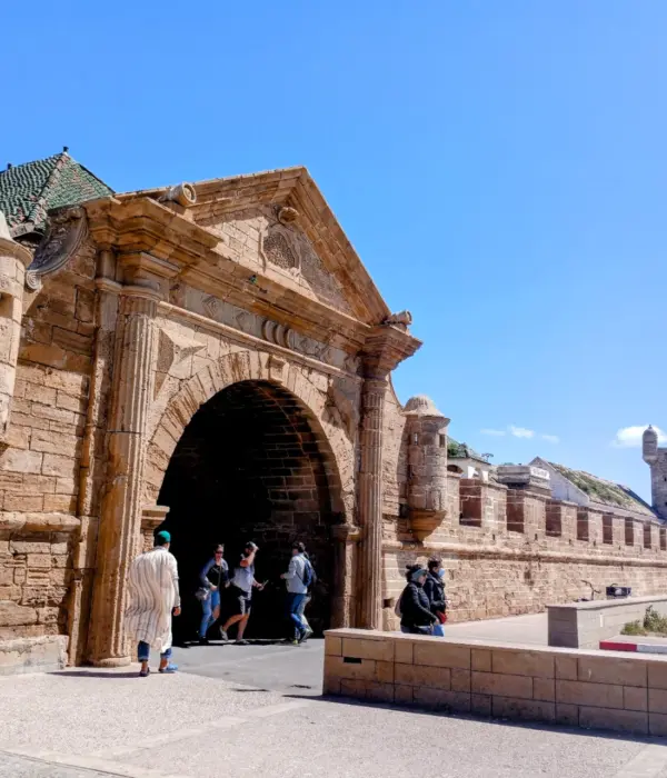 Essaouira old city gate and walls