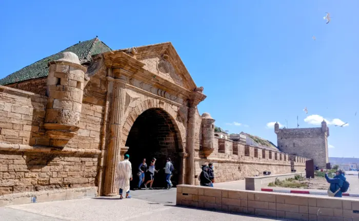Essaouira old city gate and walls