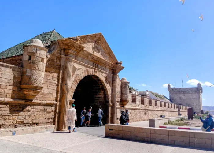 Essaouira old city gate and walls