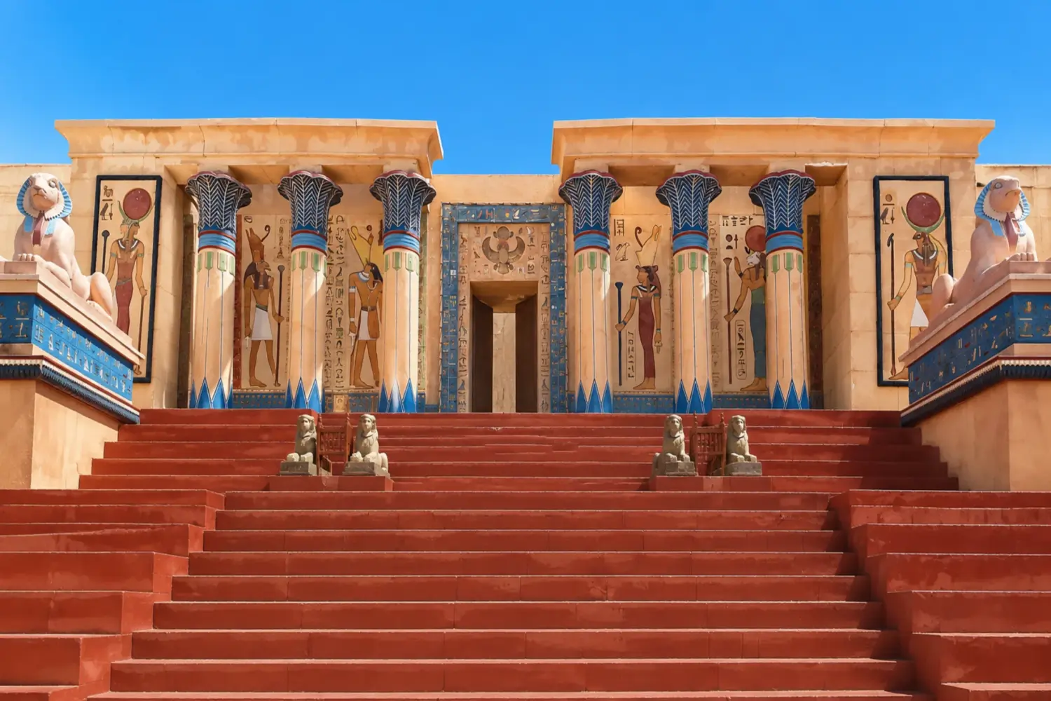 Cleopatra Film Studio set in Ouarzazate Morocco on 5 Day M'Hamid Desert and Essaouira Tour from Casablanca