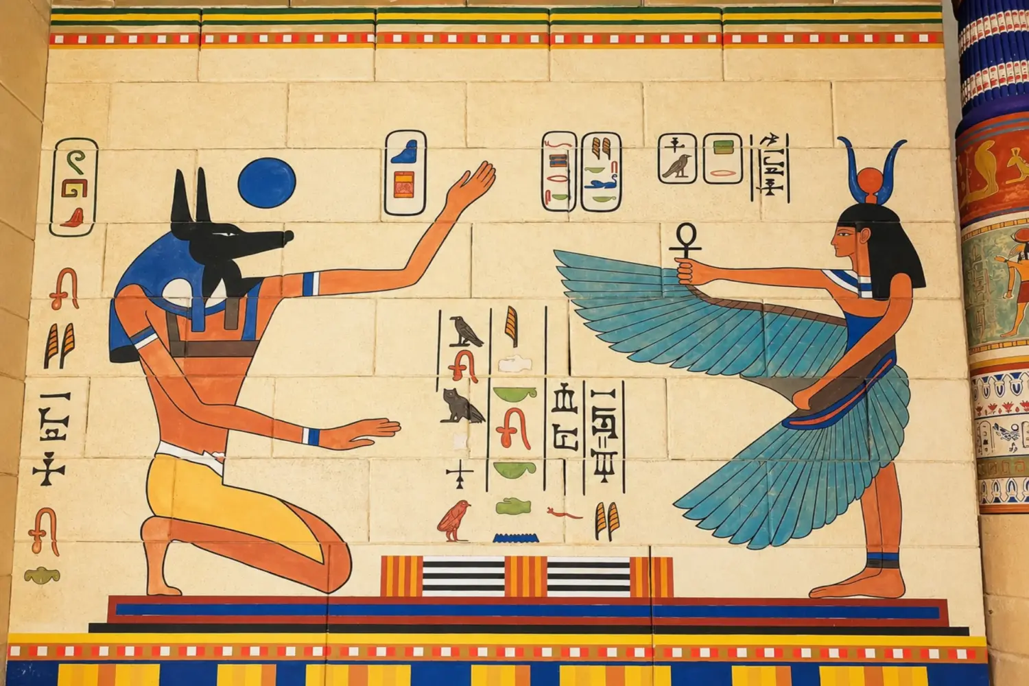 Egyptian Temple Set at Atlas Film Studios in Ouarzazate Morocco