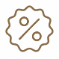 Morocco Marrakech Gems private tours of Morocco best price guarantee icon featuring a discount badge symbol.