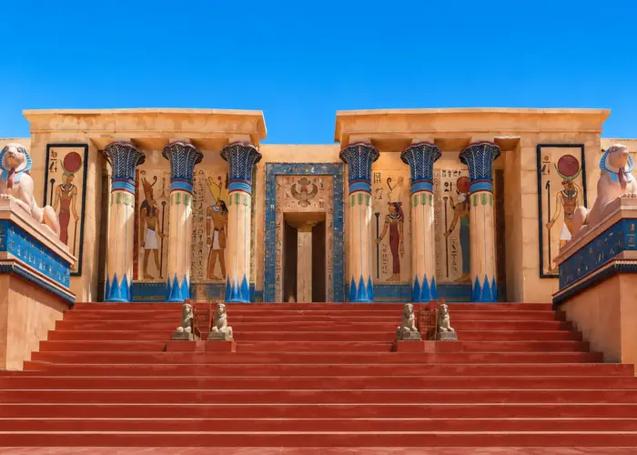 Cleopatra Film Studio set in atlas studeo in Ouarzazate Morocco